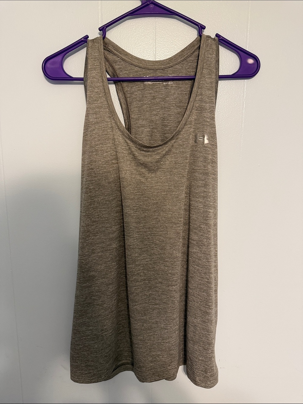 Under Armour Women's Heather Gray Racerback Tank Top